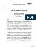 (15692108 - African and Asian Studies) China-Africa Relations - A Neo-Imperialism or A Neo-Colonialism - A Reflection