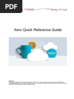 Xero Quick Reference Guide: Disclaimer