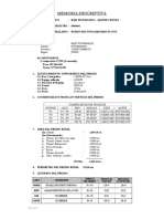 Memoria Descriptiva: Coordenadas UTM (Centroide) Este: 515,246.406 Norte: 8,791,622.093