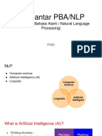 Pengantar PBA/NLP: (Pengolahan Bahasa Alami / Natural Language Processing)