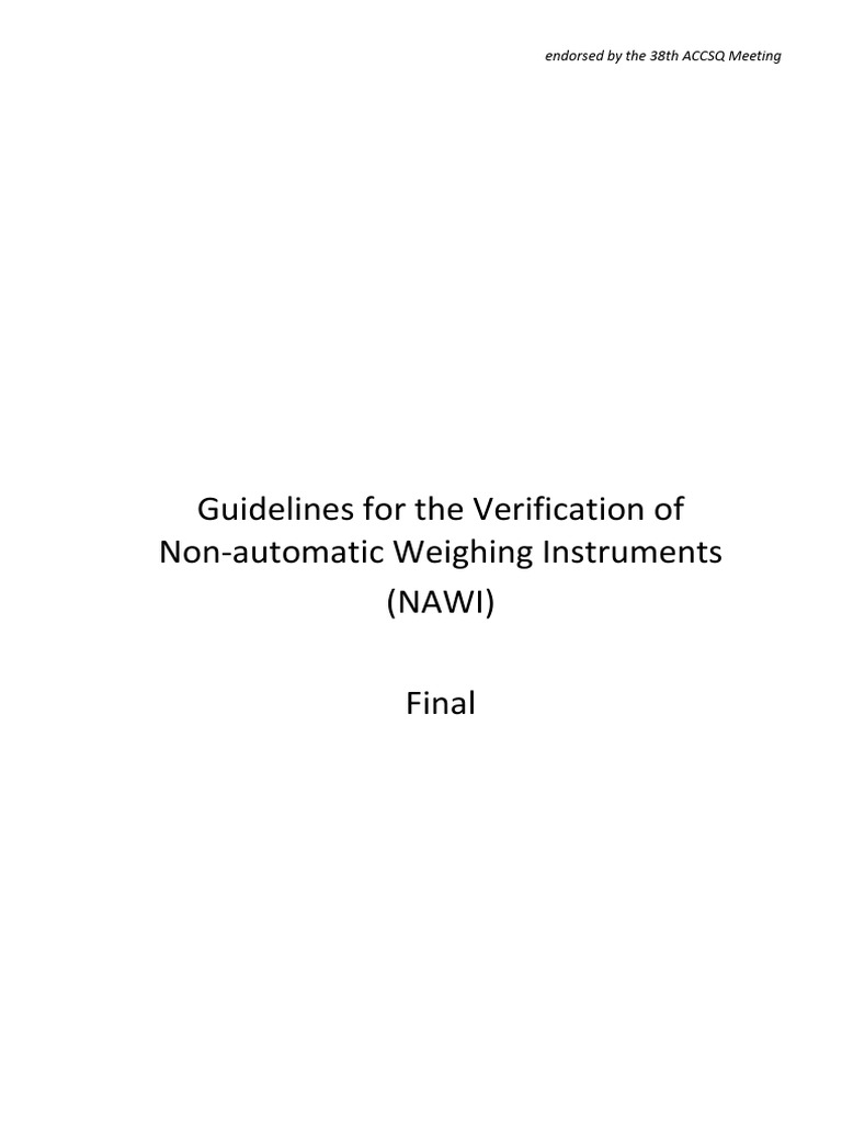 NAWI Verification Guidelines for ASEAN | PDF | Verification And ...