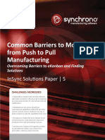 Common Barriers To Moving From Push To Pull Manufacturing: Insync Soluɵons Paper - 55
