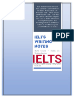 IELTS Course - Notes On Writing Section
