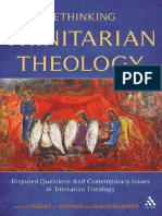 Giulio Maspero, Robert J. Woźniak - Rethinking Trinitarian Theology - Disputed Questions and Contemporary Issues in Trinitarian Theology-T&T Clark (2012)