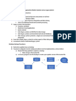 Alternative Data Processing Approaches Modern Systems Versus Legacy System