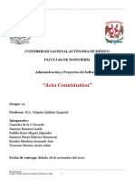 "Acta Constitutiva": Universidad Nacional Autónoma de México Facultad de Ingeniería