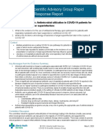 If Ppih Covid 19 Sag Anti Microbial Use For Secondary Infections Rapid Review