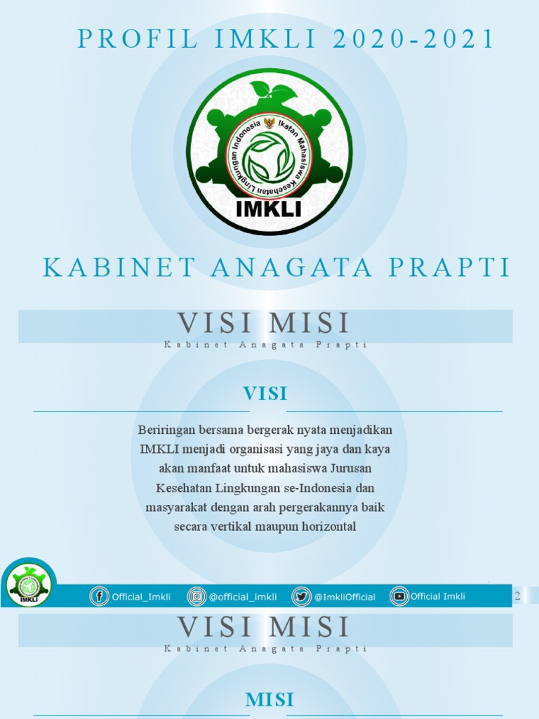 Profil Ikatan Mahasiswa Kesehatan Lingkungan | PDF