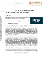Lagrangian PDF Methods For Turbulent Flows: S. Pope