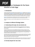 Case Analysis - InfoEdge