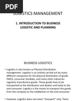 Logistics Management CHP 1