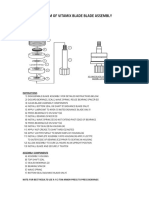 Diagram of Vitamix Blade Blade Assembly: Instructions