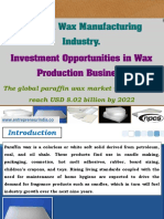 Paraffin Wax Manufacturing Industry