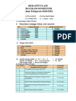 Rekapitulasi Program Semester PAI Kelas X, XI, XII 2020