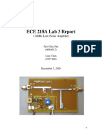 Ece 218A Lab 3 Report: 1.6Ghz Low Noise Amplifier