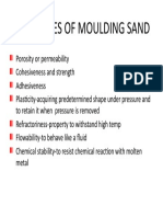Properties of Moulding Sand