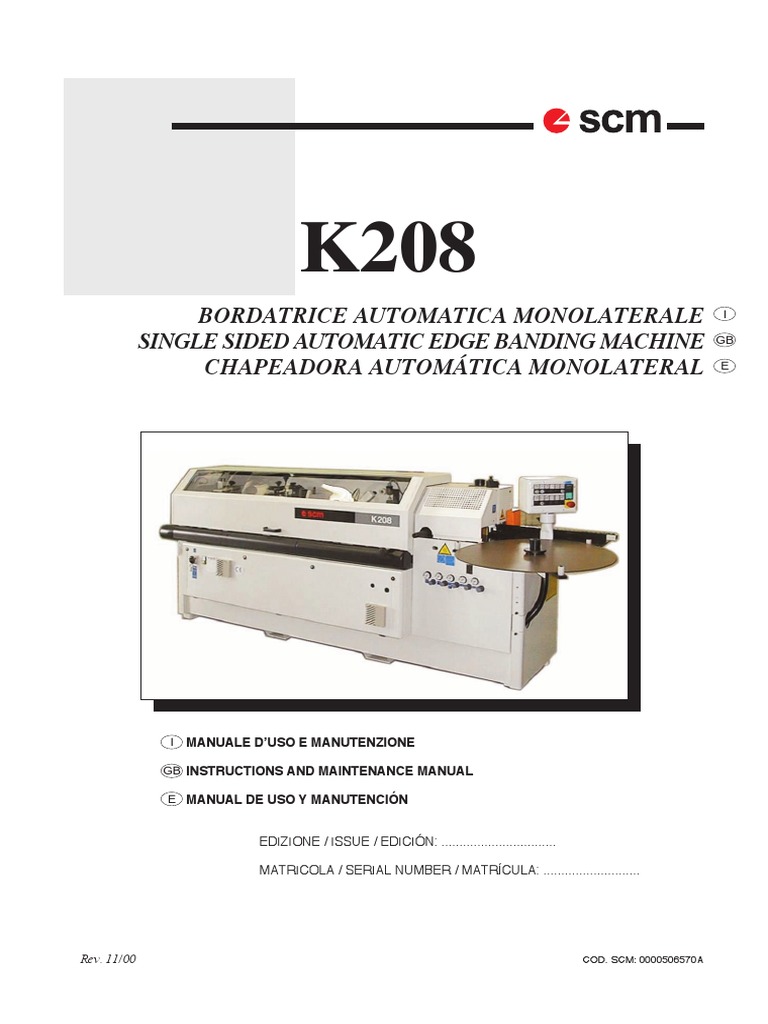K208 Operating Manual | PDF