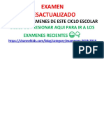 Examen Desactualizado: Debes de Presionar Aqui para Ir A Los Examenes Recientes