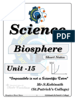 Biosphere Short Notes English Medium - No