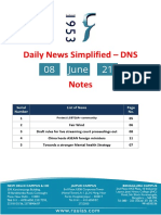 Daily News Simplified - DNS Notes: 08 June 21