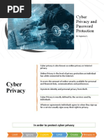 Cyber Privacy and Password Protection