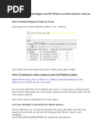 Correlated Subquery