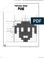 004 - Puppy Dog Picross Grid Puzzle - ANSWER KEY - Woo! JR