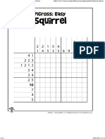 005 - Squirrel Animal Pixel Art Grid - Woo! JR