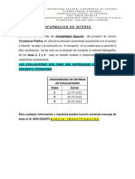 INFORMACION DE INTERES TEMAS  2- 3-4  CONTAB SUPERIOR