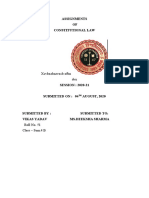 Assignments OF Constitutional Law: XCVBXZBZZVXCB XFBN DVX