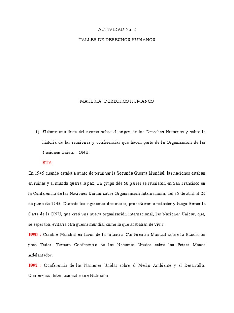 Derechos Humanos 21 | PDF | Naciones Unidas | Relaciones internacionales