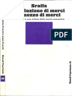 Piero Sraffa - Produzione Di Merci A Mezzo Merci (1991, Einaudi)