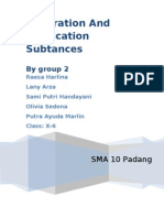 Separation and Purification Subtances: by Group 2