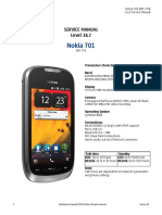 Nokia 701: Service Manual Level 1&2