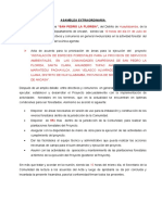 Asamblea extraordinaria para priorizar áreas de proyecto forestal