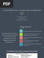 Concepts of Language Learning