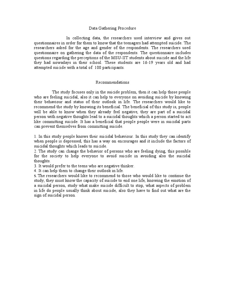 Data Gathering Procedure PDF