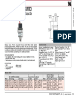 Economical Pressure Switch: Vacuum and Compound Ranges Available, Adjustable Set Point