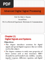 Advanced Digital Signal Processing L1