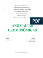 Anomalias Cromosomicas