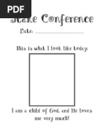 LDS Stake Conference Help Packet 2