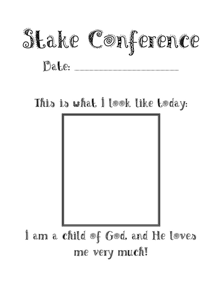 LDS Stake Conference Help Packet 2