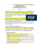 Lineamientos para El Portafolio Fau Urp 2020 I