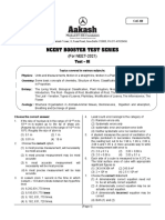 Ncert Booster Test Series: (For NEET-2021)