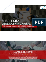 Sharpening Leadership Character