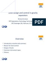 SPE Stavanger - Level Design and Control