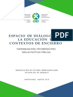 Espacio de Dialogo Para La Educacion en Contextos de Encierro 2018 UY