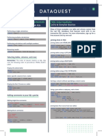 SQL Cheat Sheet: Fundamentals SQL Intermediate:: Performing Calculations With SQL Joins & Complex Queries