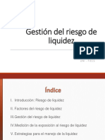 Gestión Del Riesgo de Liquidez: Lizbeth Tinoco Uni - Fiecs