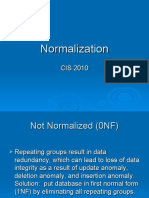 Normalize data into first normal form